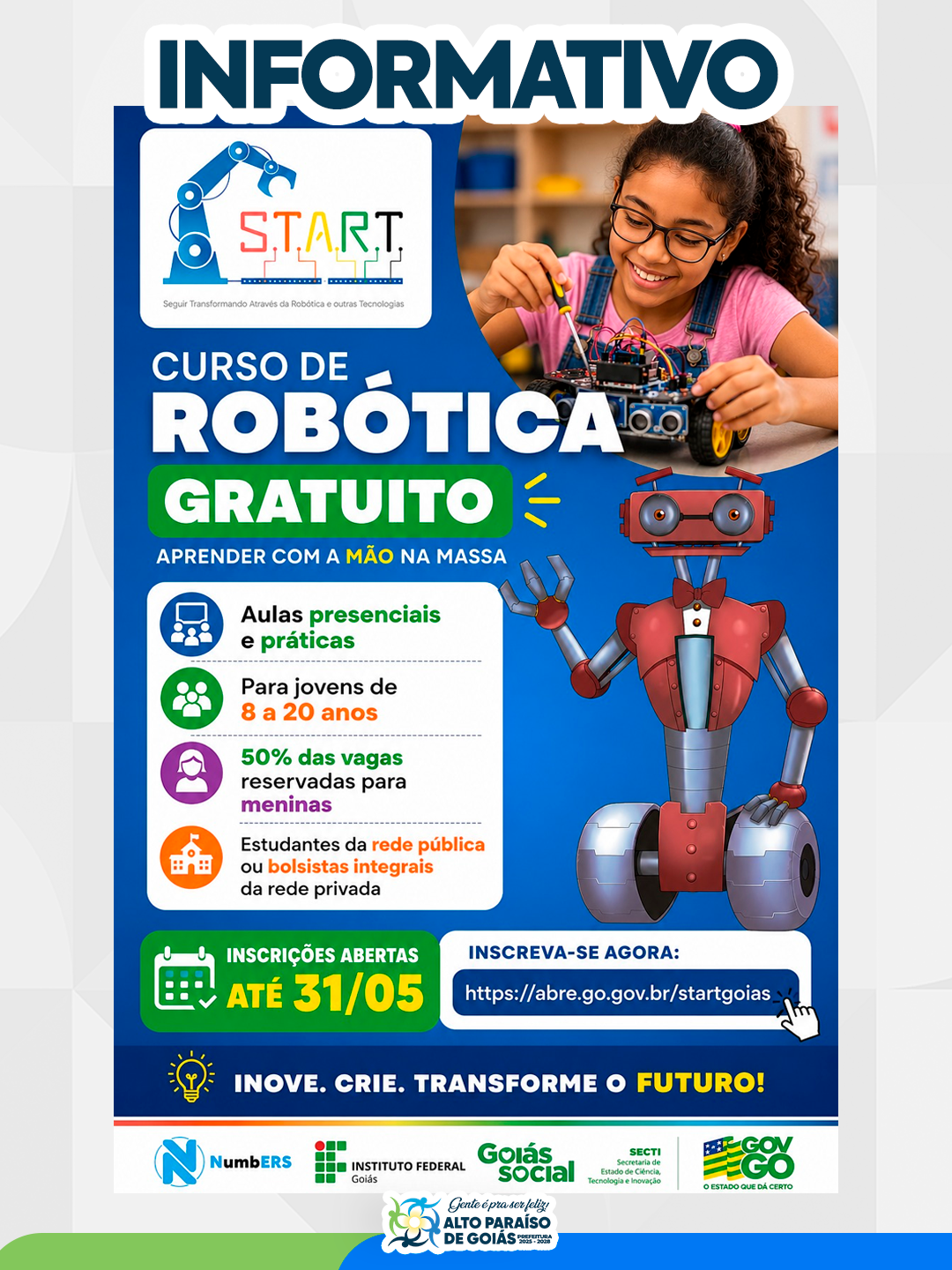 START – Curso Gratuito de Robótica e Programação