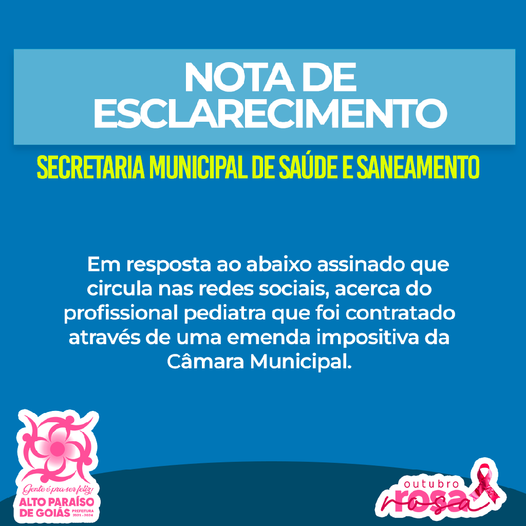 NOTA DE ESCLARECIMENTO