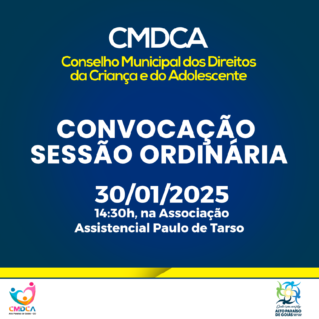 CONVOCAÇÃO SESSÃO ORDINÁRIA