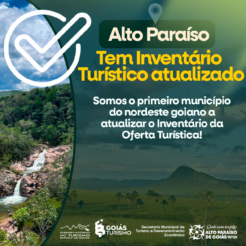 Alto Paraíso tem Inventário Turístico atualizado!