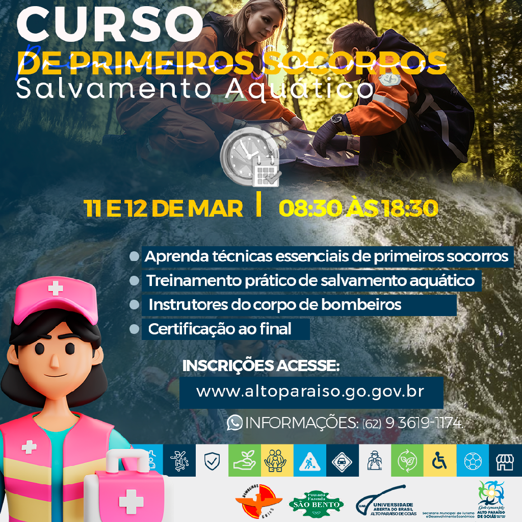 Curso de Primeiros Socorros e Salvamento Aquático
